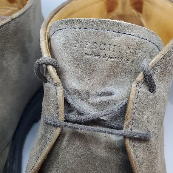 Heschung GENET Chukka Desert Boots Gray Suede Mens US 11 Lace Up MSRP $745 - Picture 14 of 16